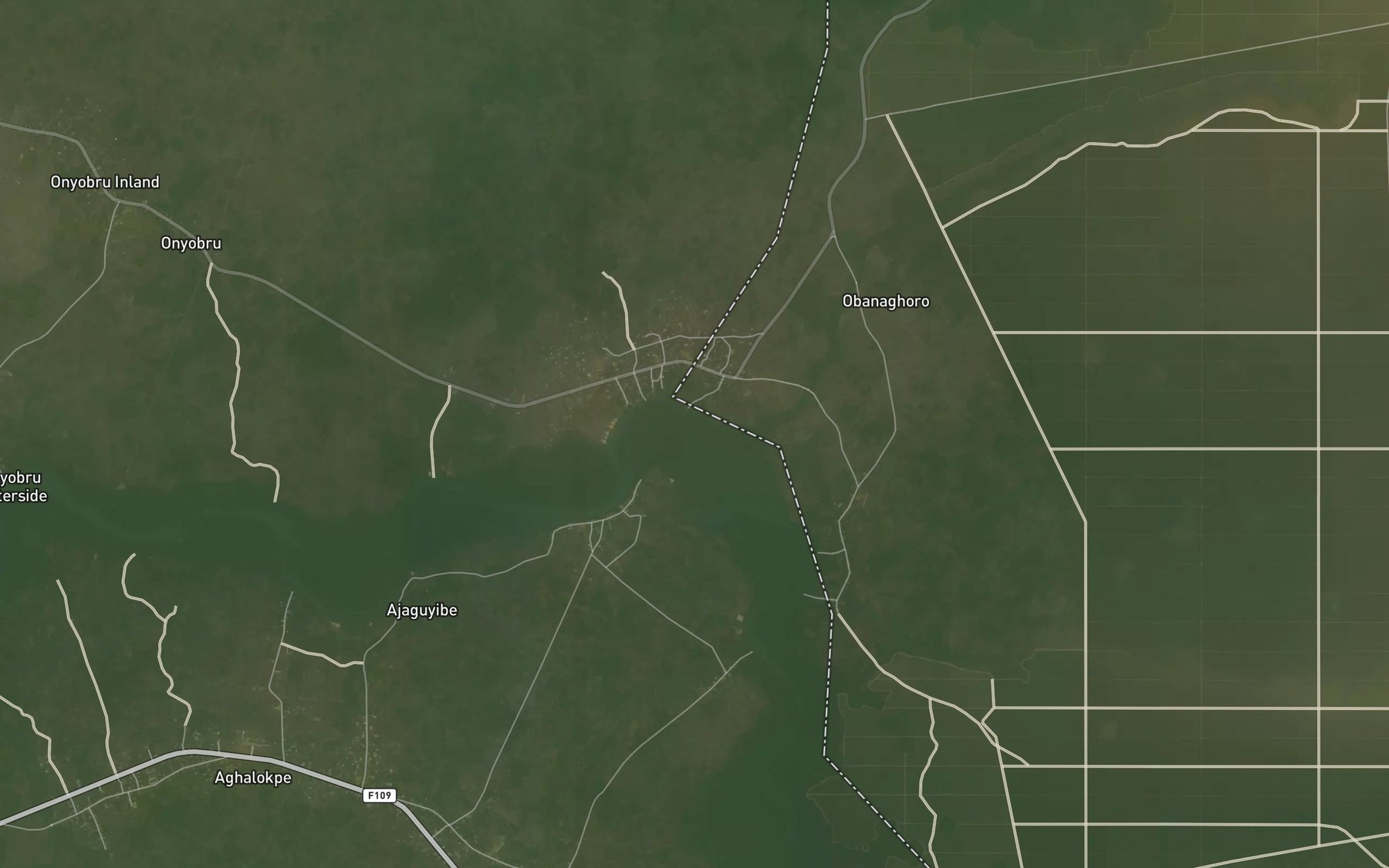 Satellite map of the Iyakian Stream