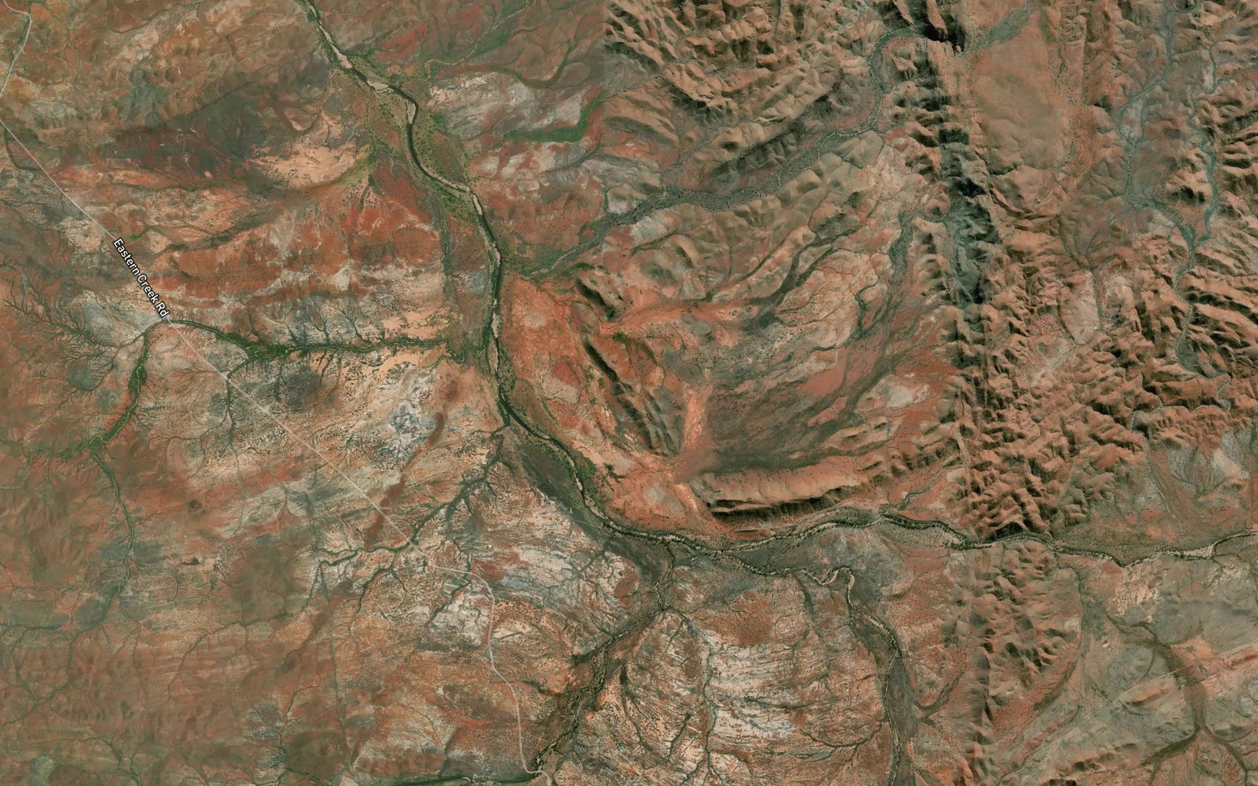 Satellite map of the Mosquito Creek