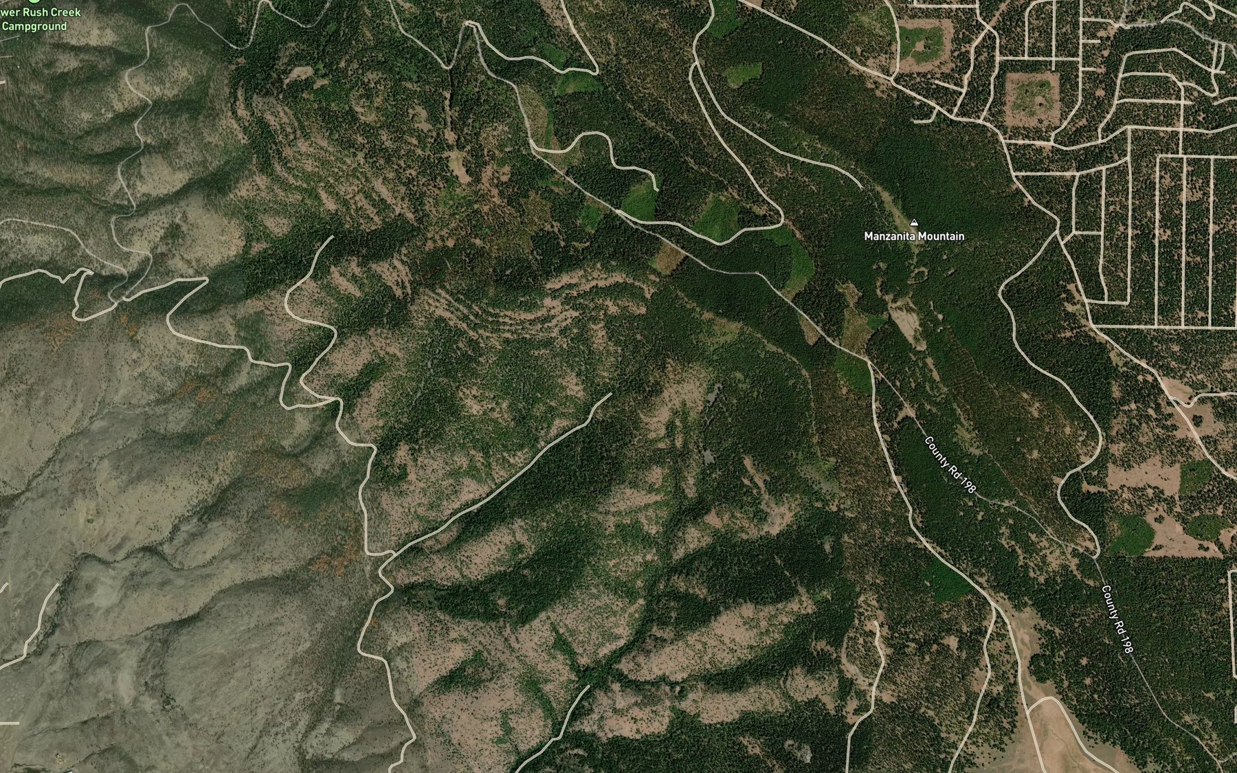 Satellite map of the Mud Spring