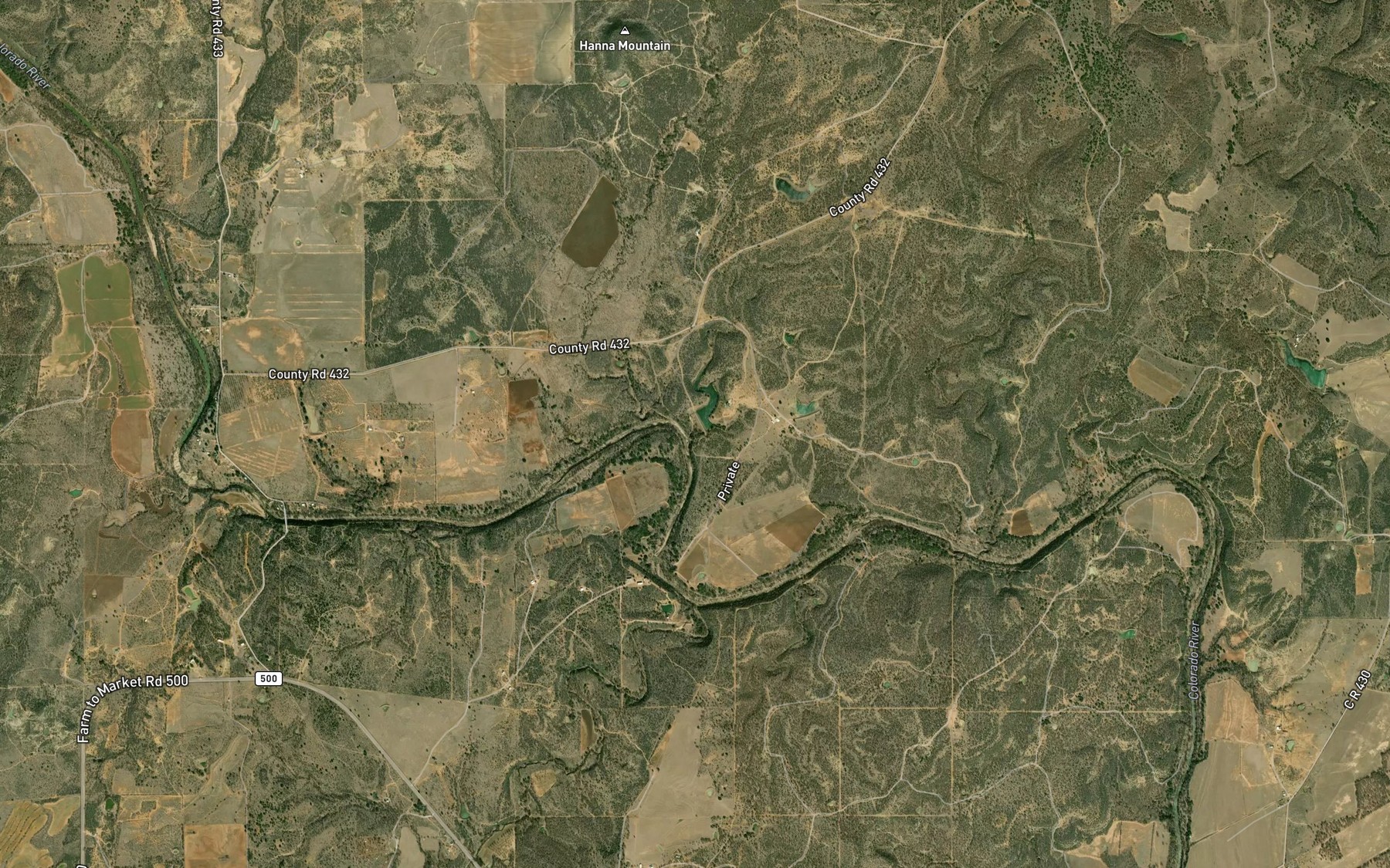 Satellite map of the Bunker Creek