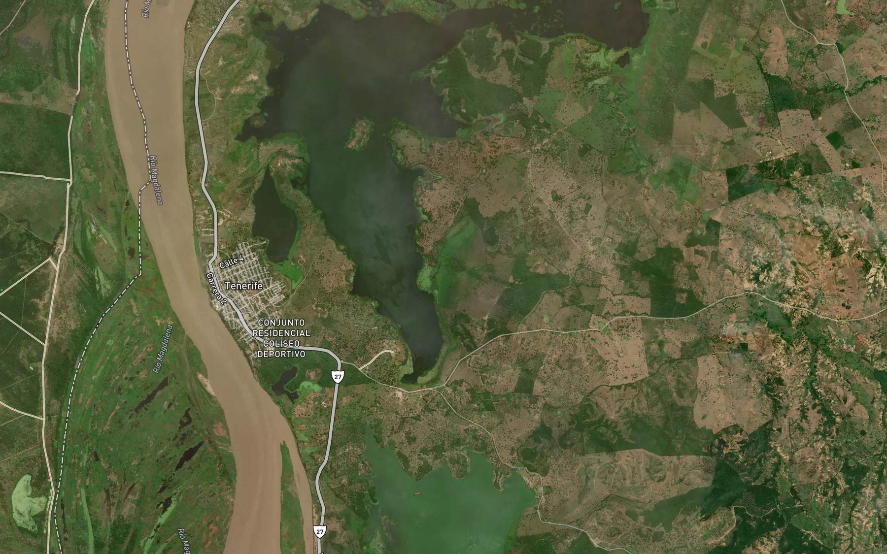 Satellite map of the Cano Majagual