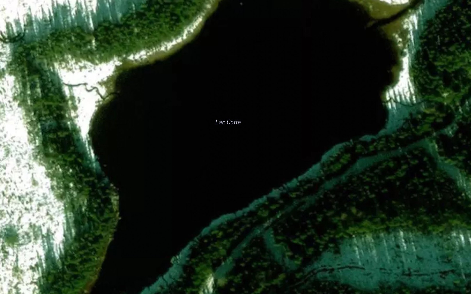 Satellite map of the Lac Cotte