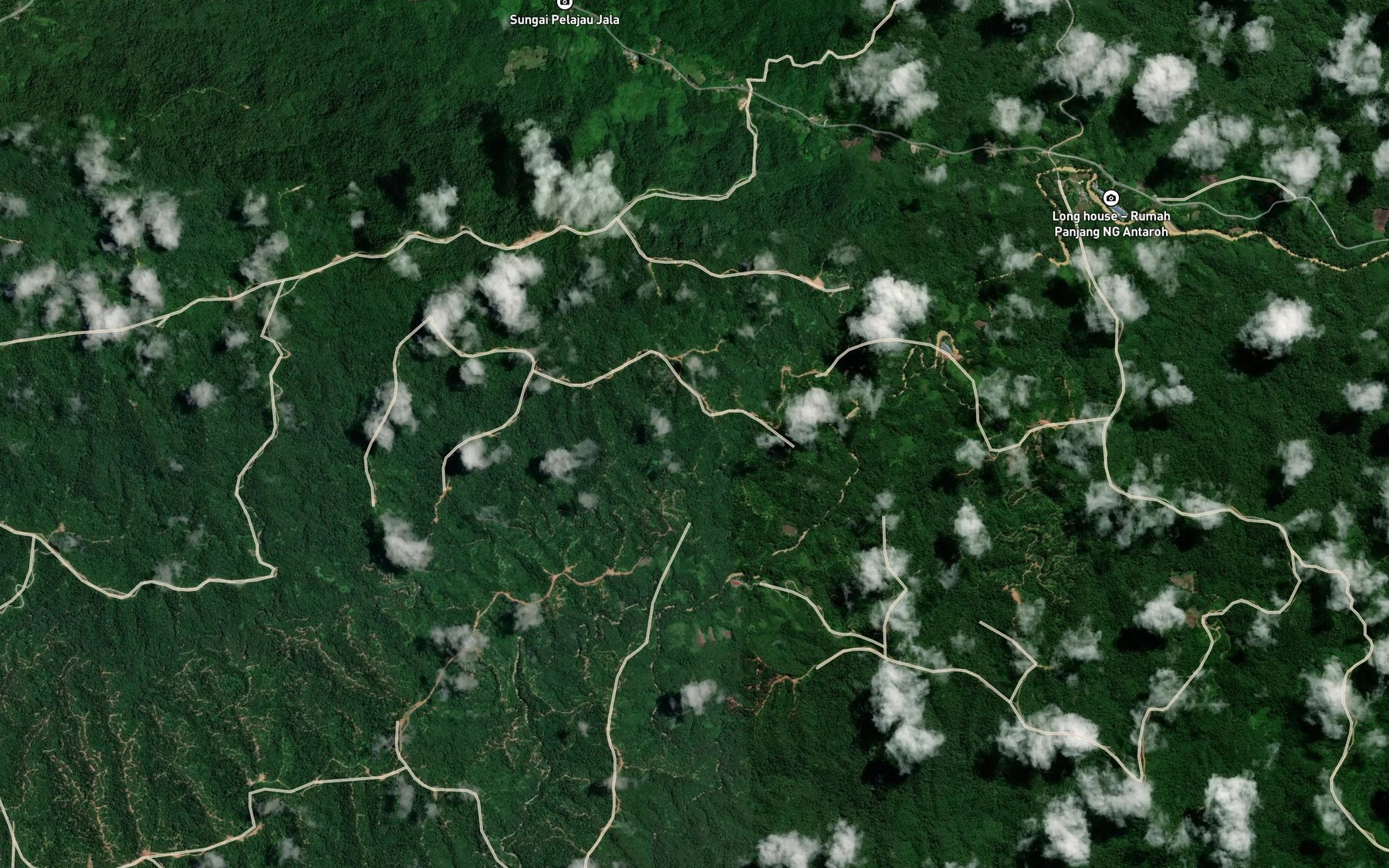 Satellite map of the Sungai Suong