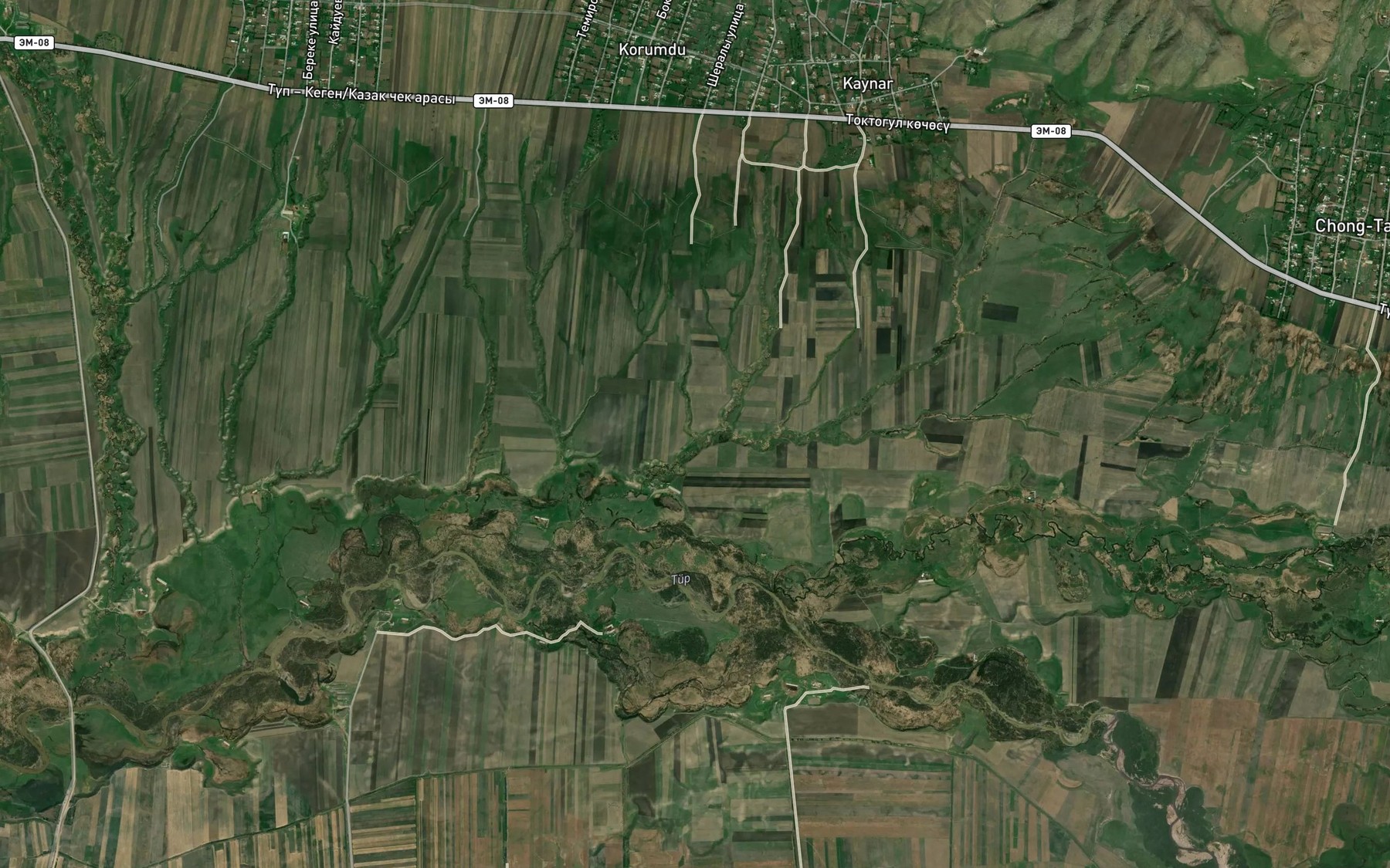 Satellite map of the Chon-Tash