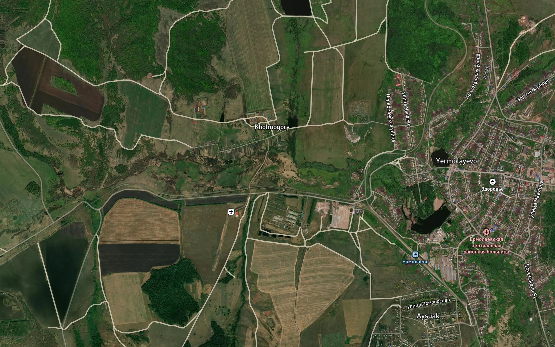 Satellite map of the Prekrasnyy