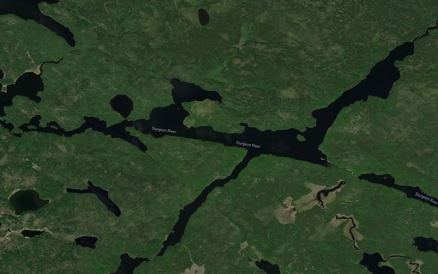 Satellite map of the Conver Lake