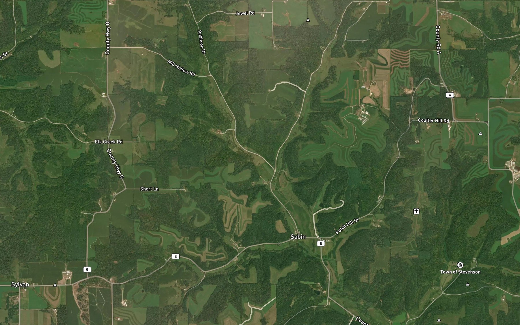 Satellite map of the 4 Reservoir