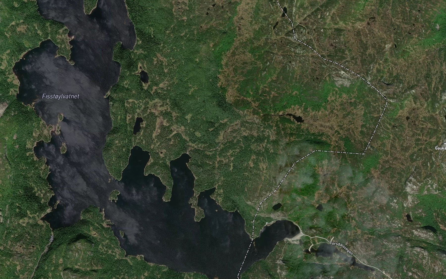 Satellite map of the Havestoylsbekken