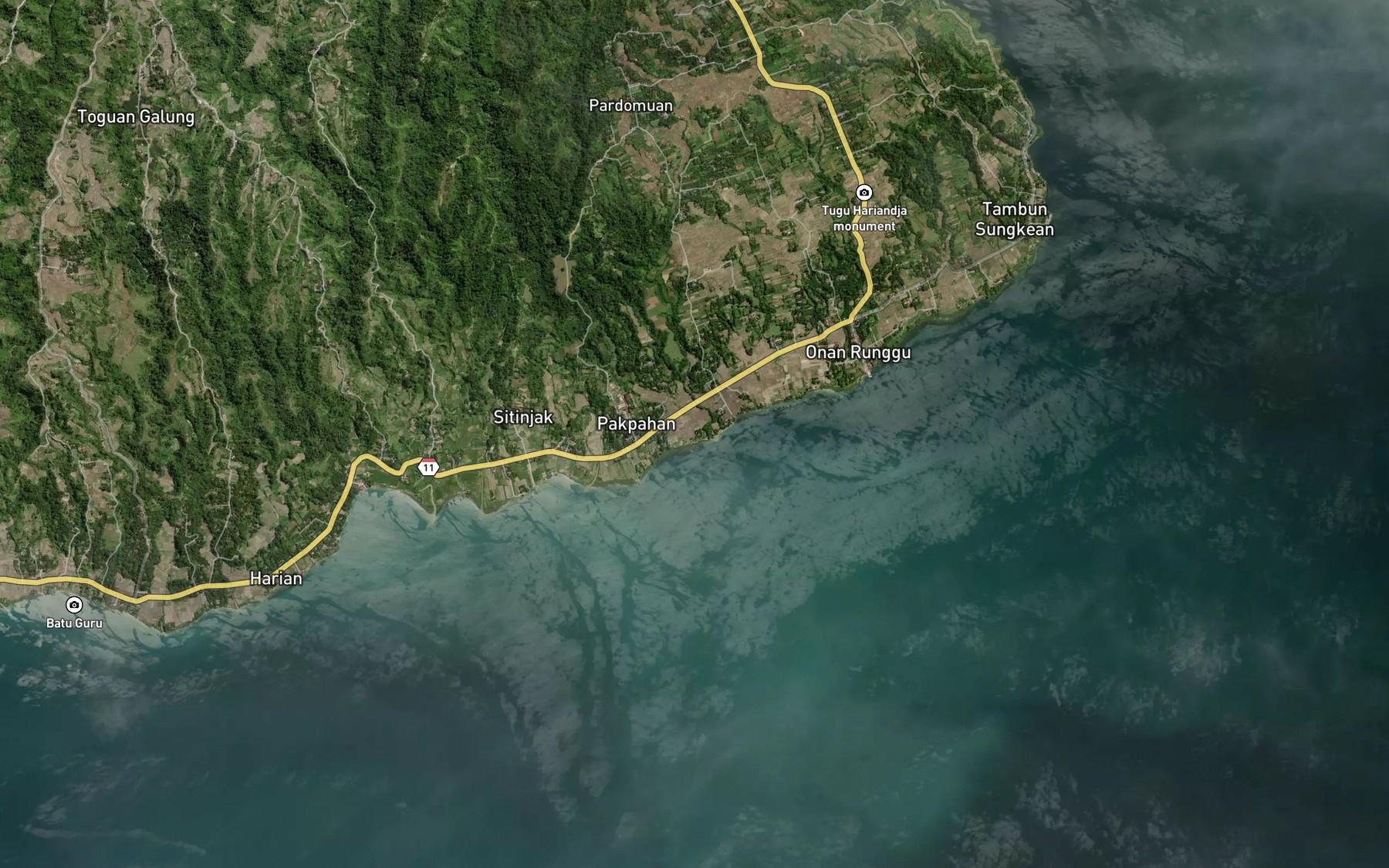 Satellite map of the Binanga Sinar Taem-taem