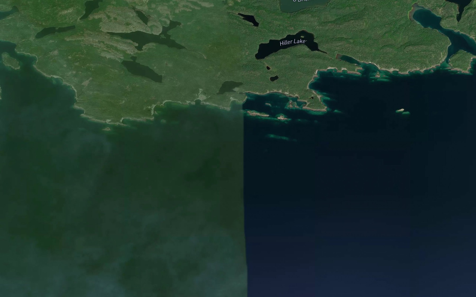 Satellite map of the McKay Cove