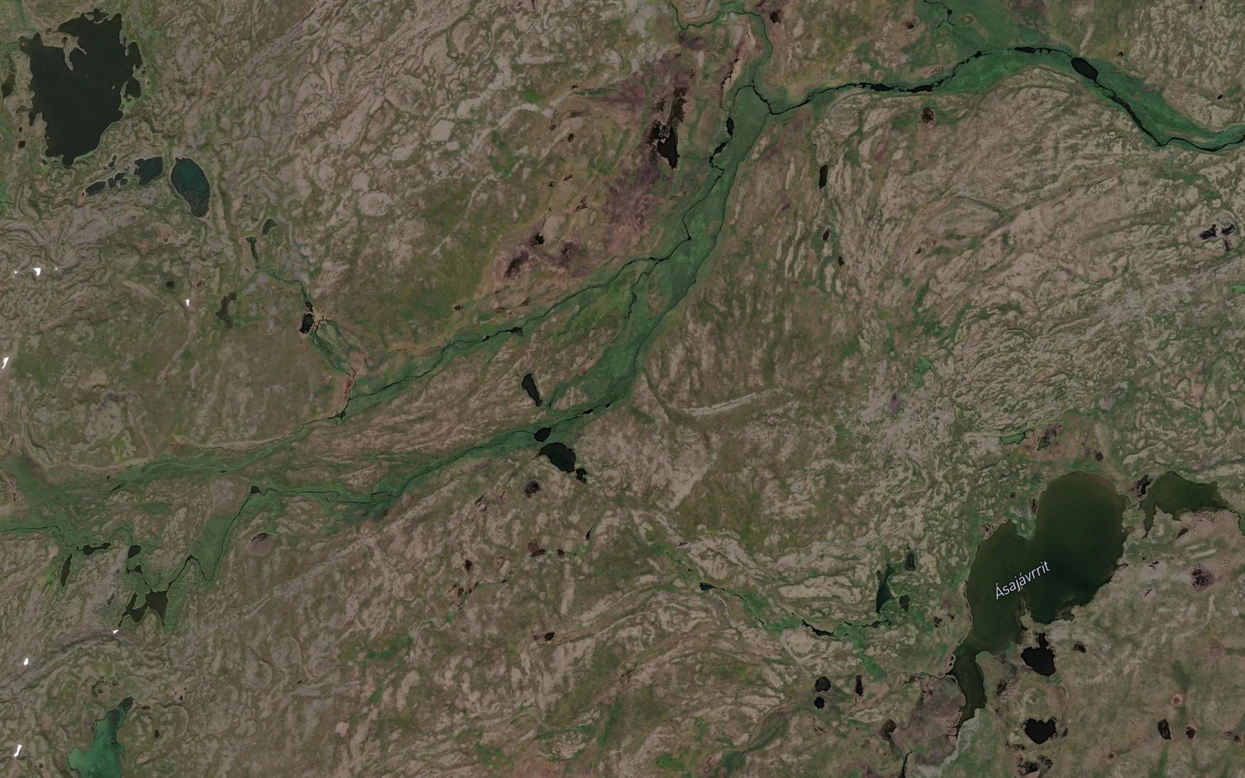 Satellite map of the Bikkejohka
