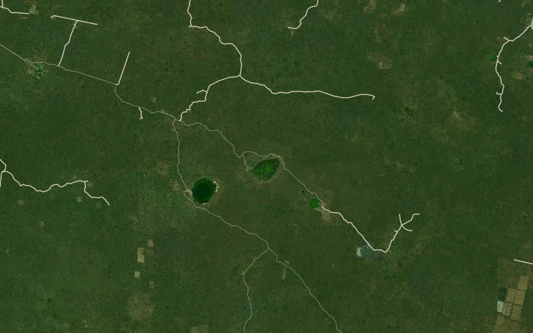 Satellite map of the Laguna Xnuc
