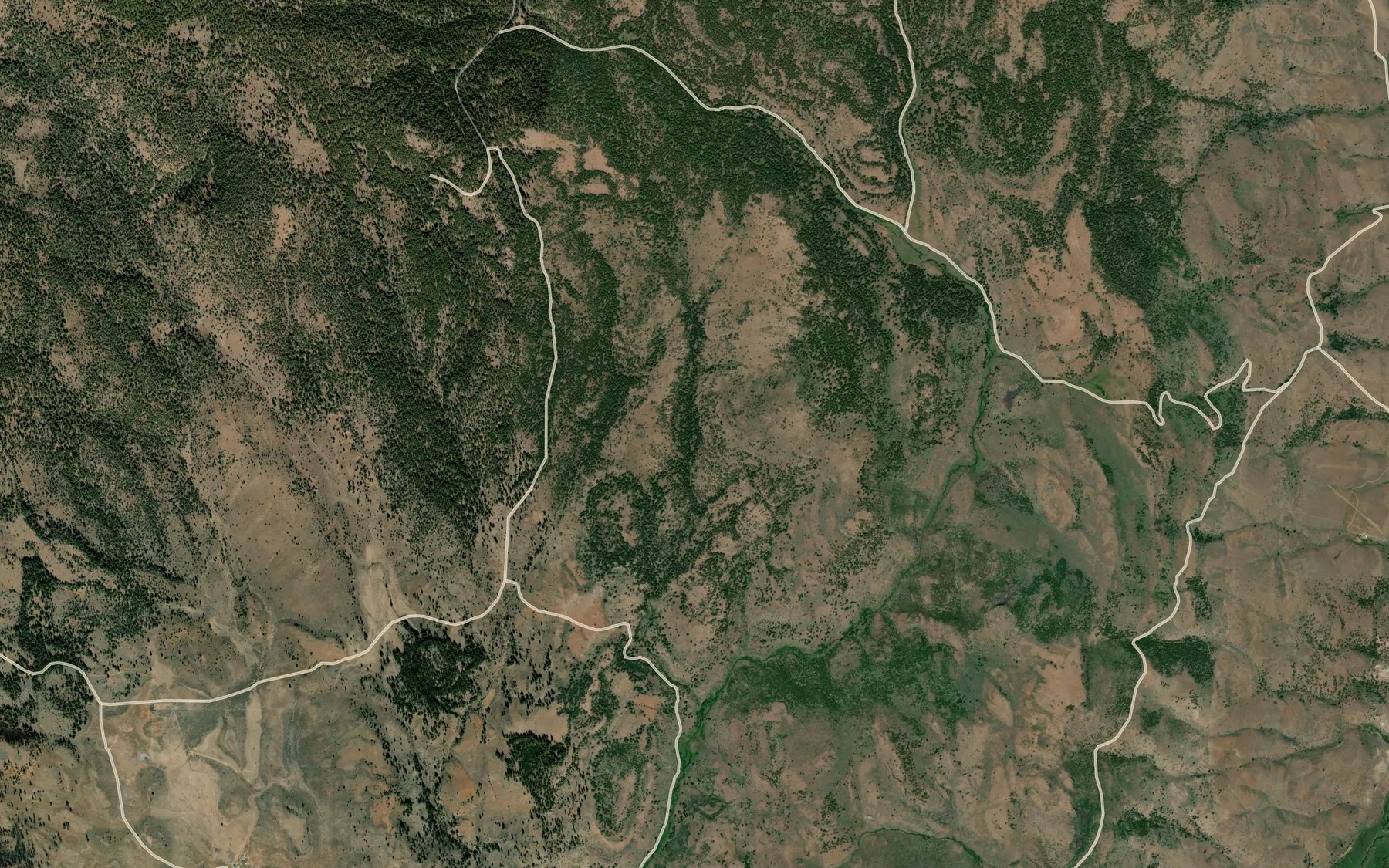 Satellite map of the Aspen Spring