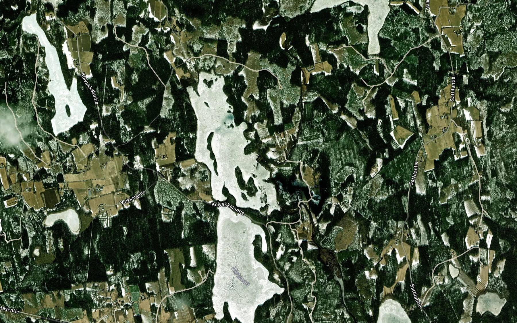 Satellite map of the Keskisenjoki