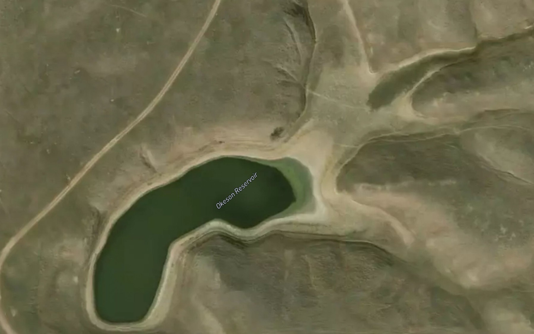 Satellite map of the Okeson Reservoir
