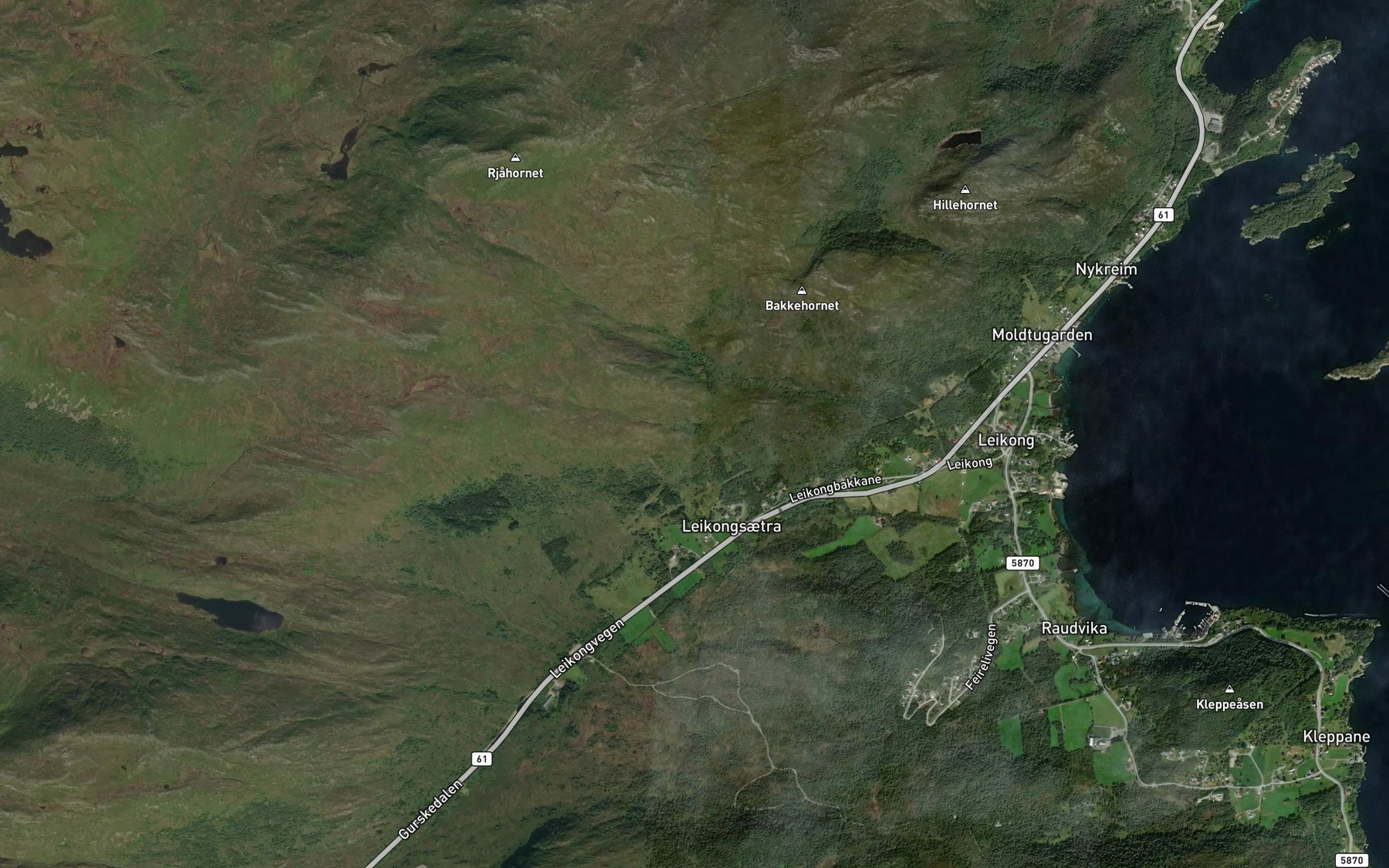 Satellite map of the Nauselva