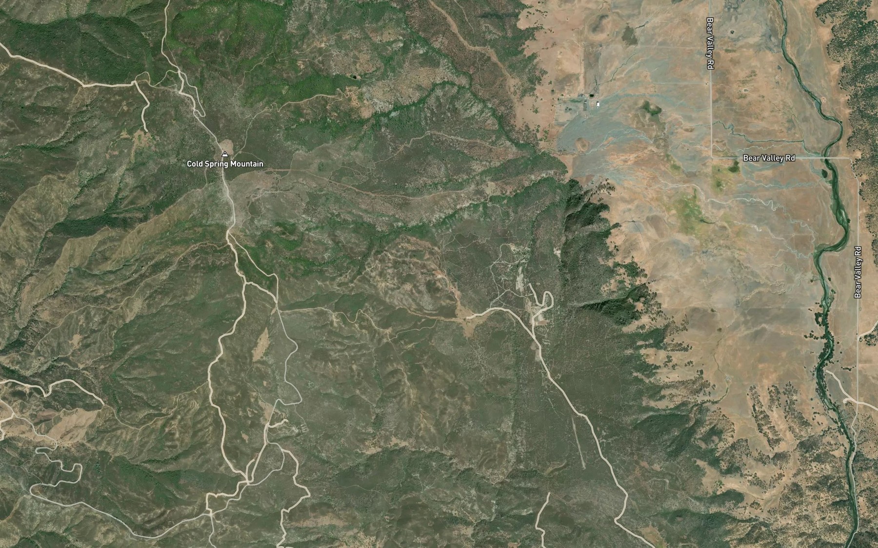 Satellite map of the Deadshot Spring
