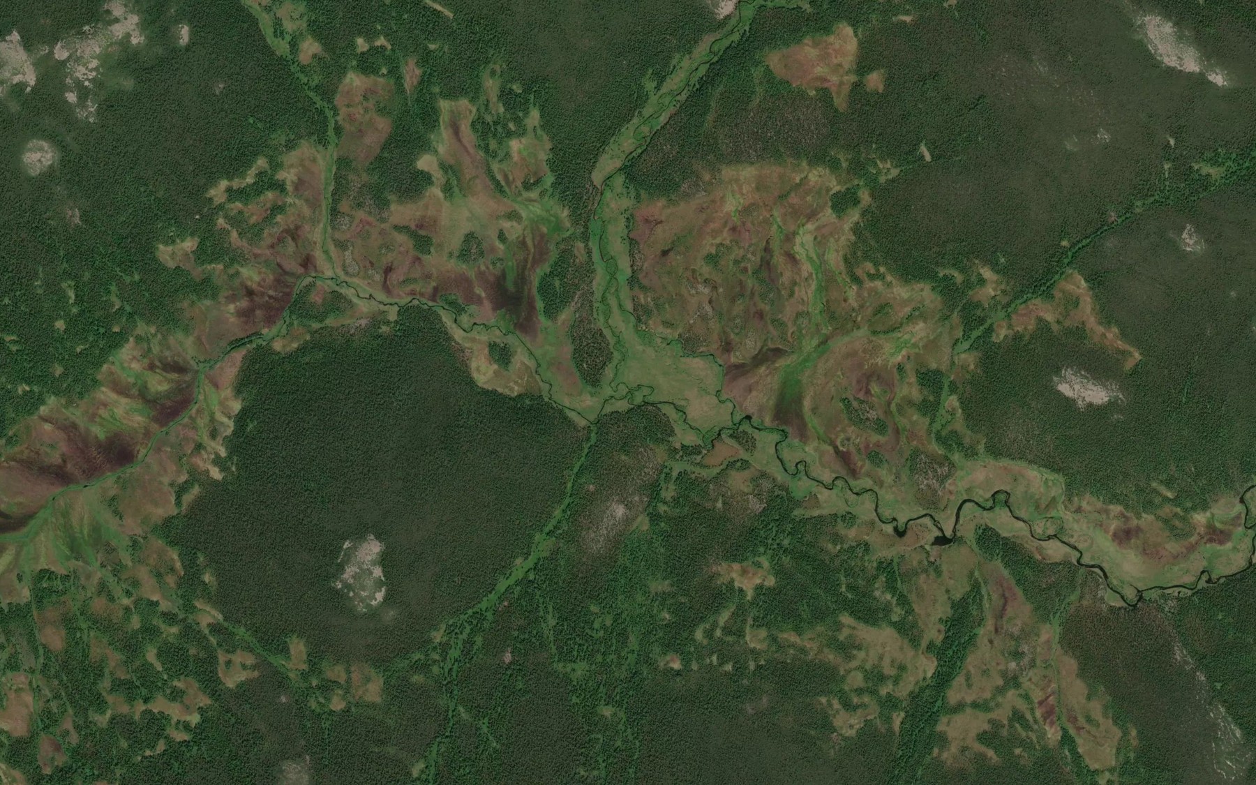 Satellite map of the Okhotnichiy