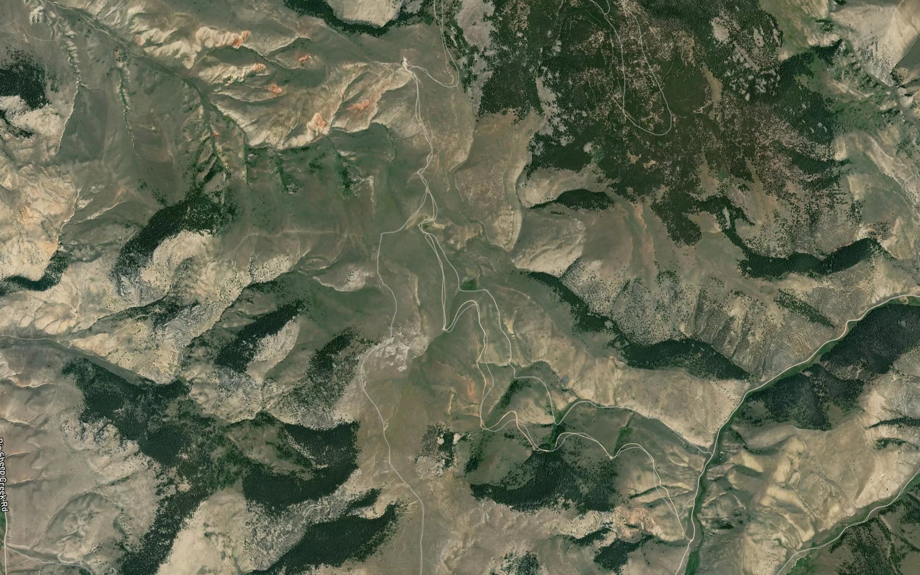 Satellite map of the Gallagher Spring