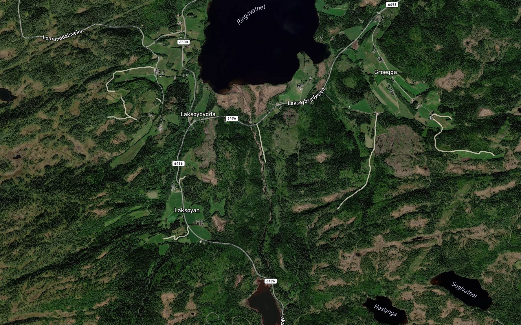 Satellite map of the Bjoraa
