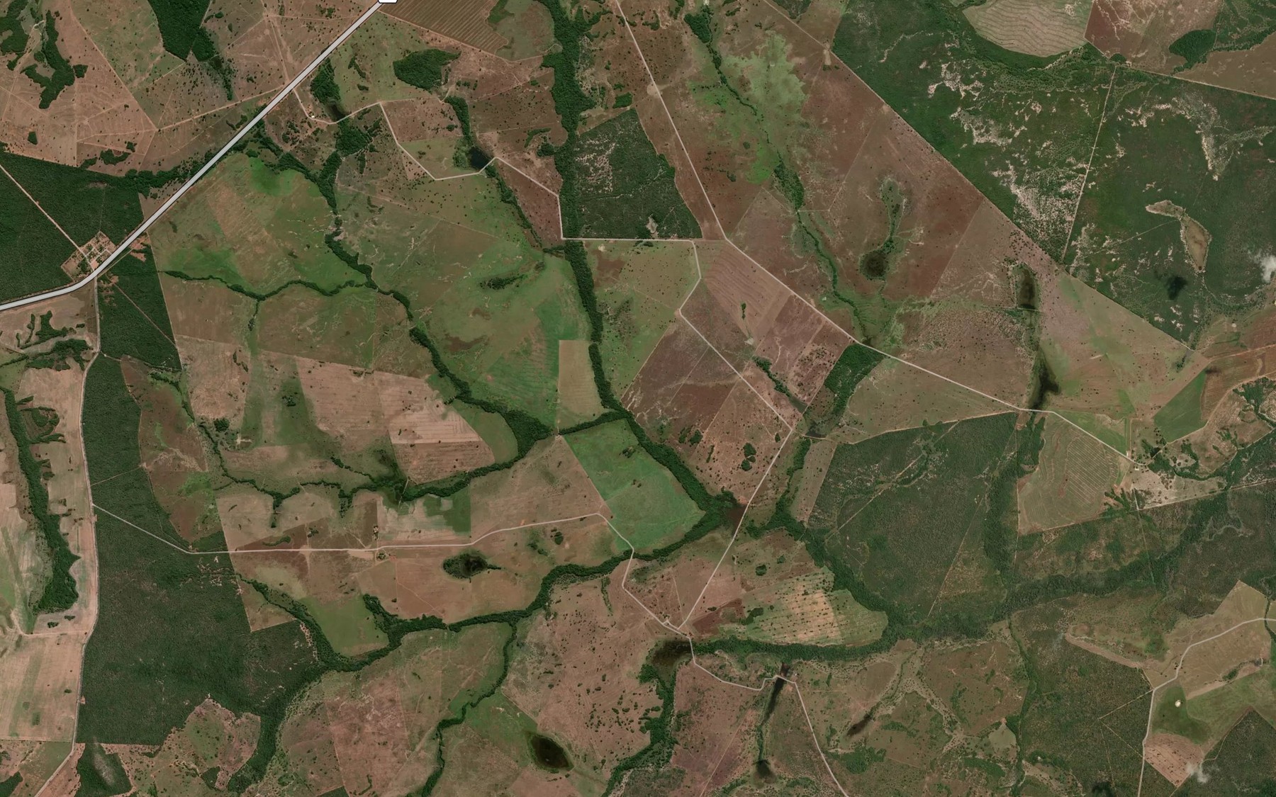 Satellite map of the Corrego Cafe