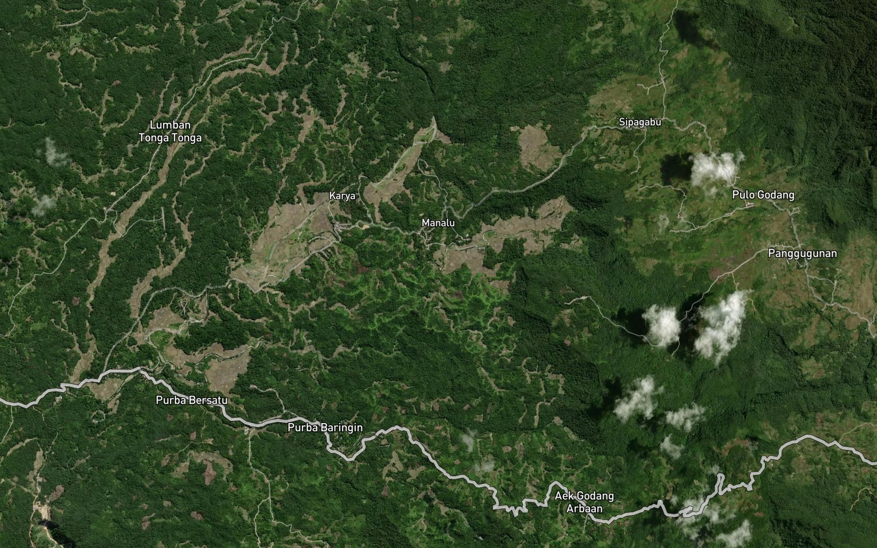 Satellite map of the Aek na Paparate