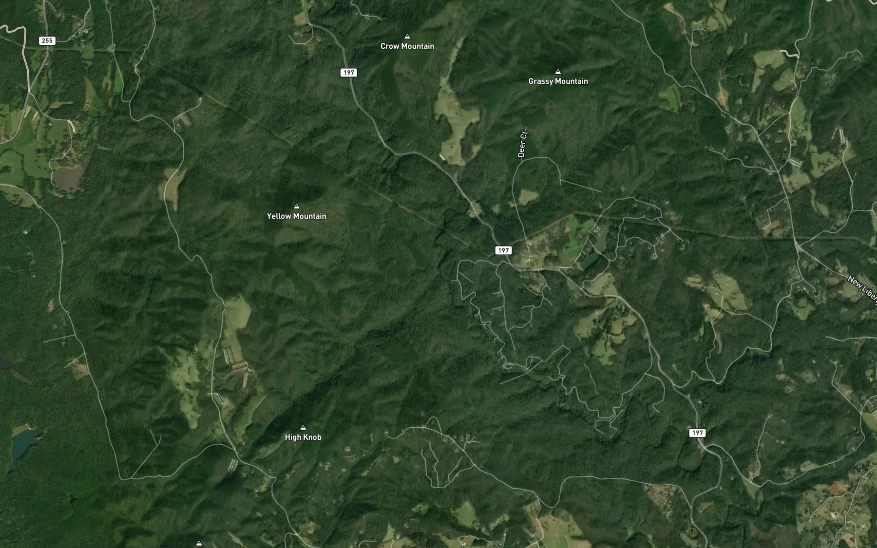 Satellite map of the Pigeon