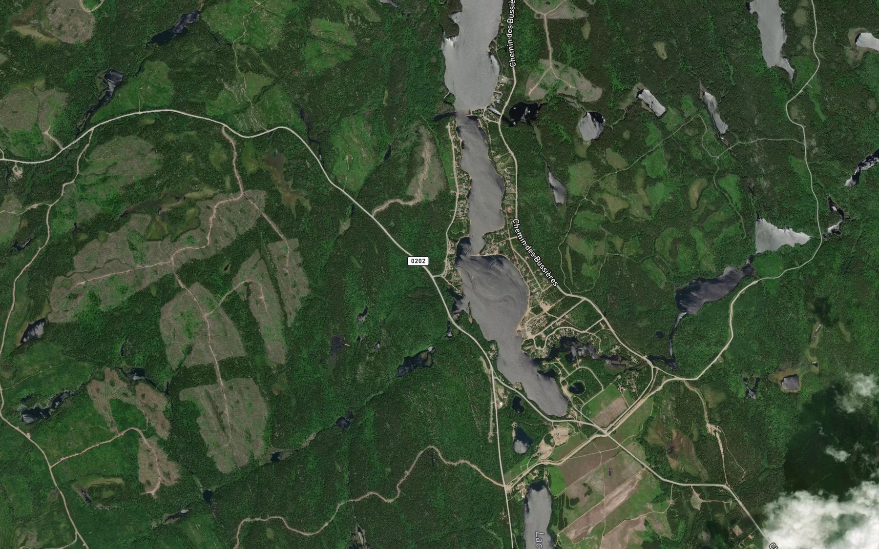 Satellite map of the Baie des Trefles