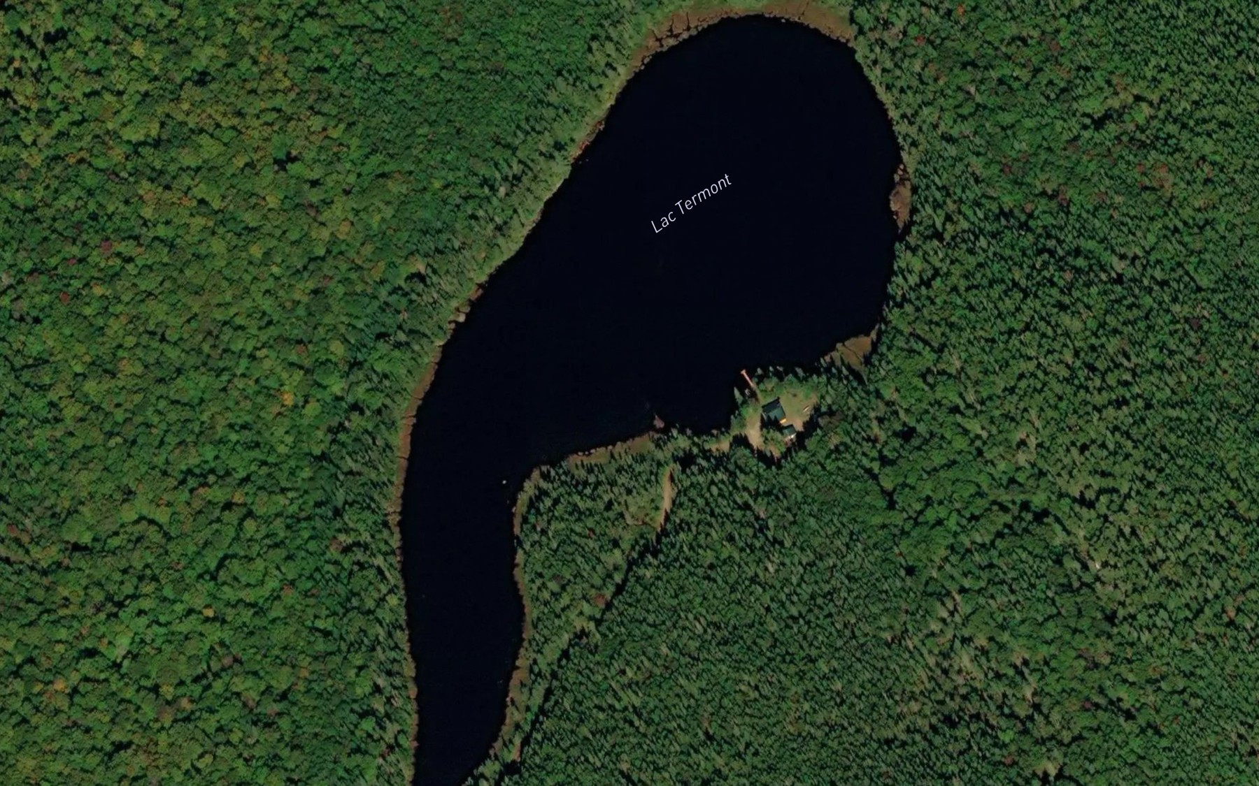Satellite map of the Lac Termont