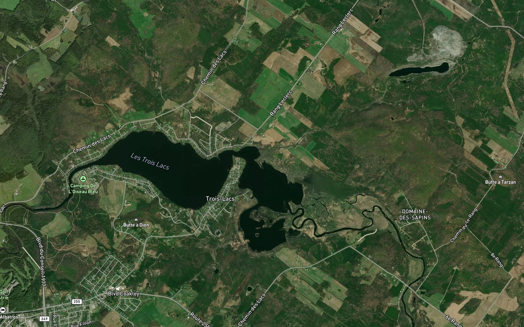 Satellite map of the Ruisseau a Truite