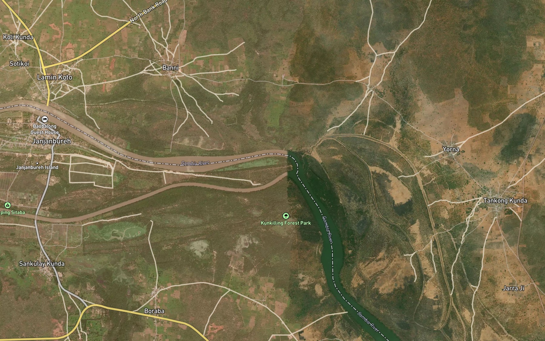 Satellite map of the Kunting Bolon