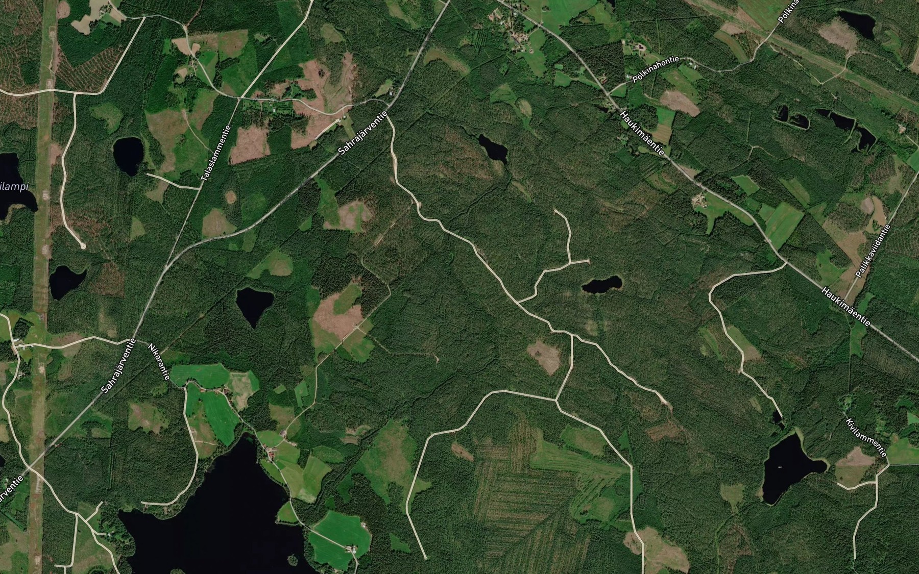 Satellite map of the Nikaranmyllynkoski