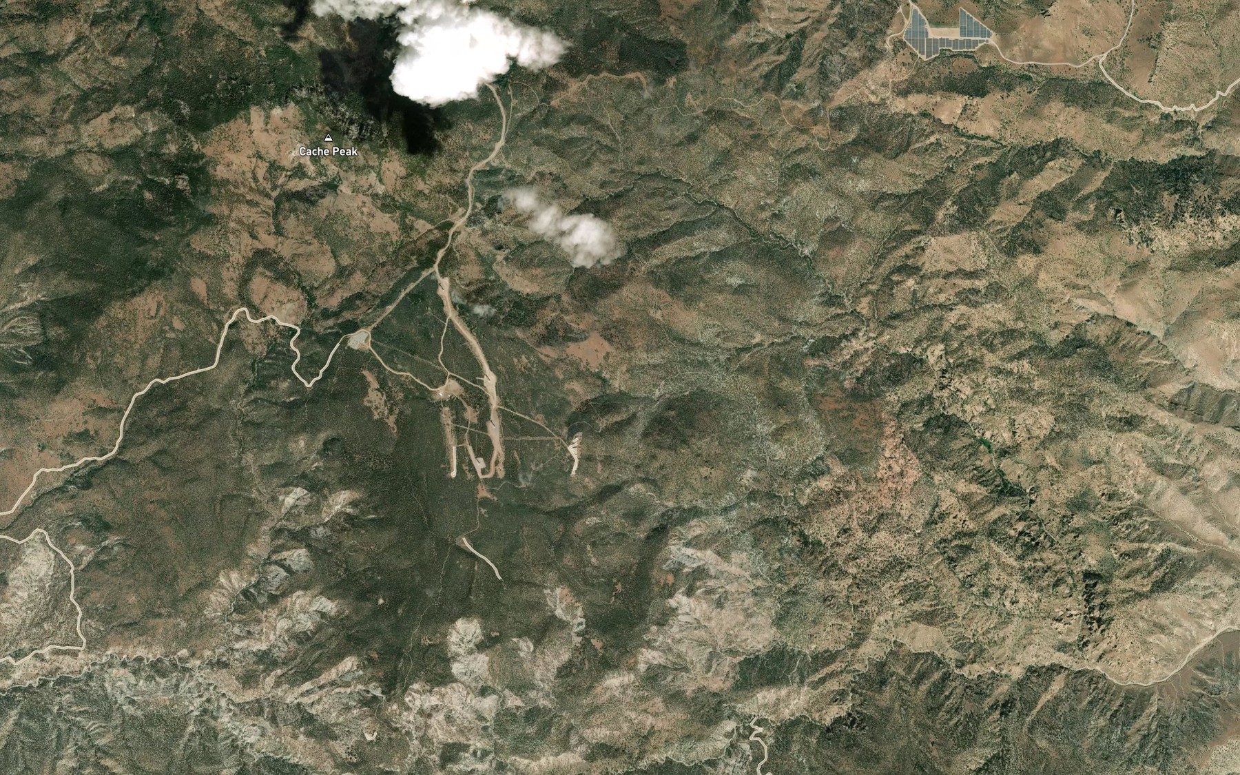Satellite map of the Hungry Spring