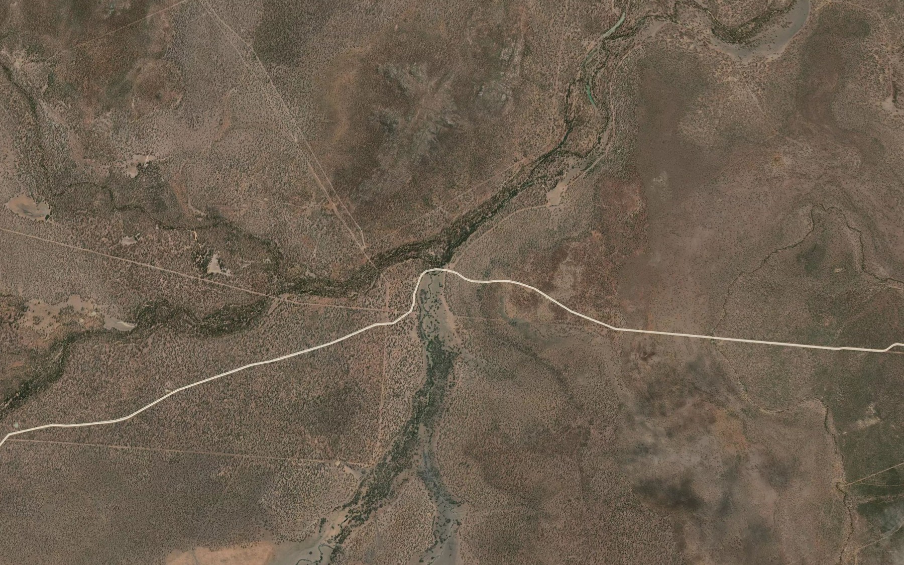 Satellite map of the Gunnawarra Creek