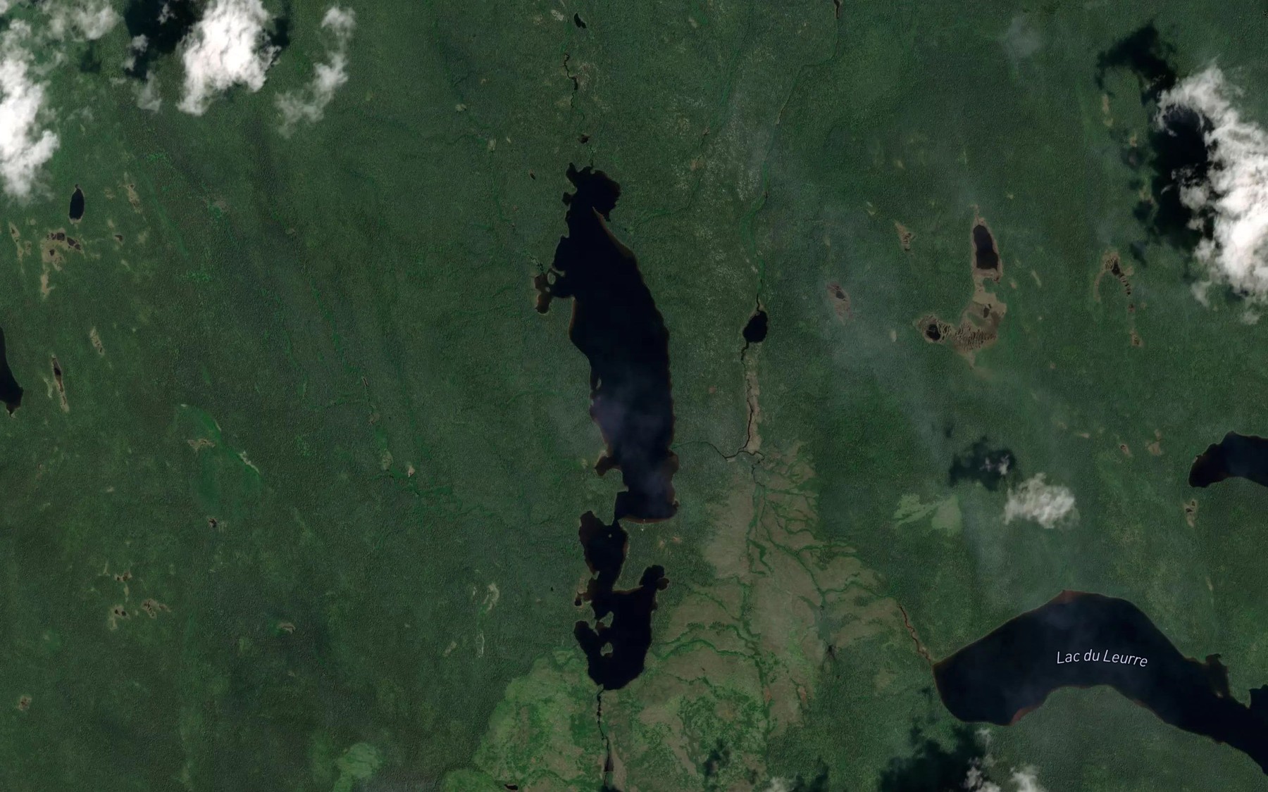 Satellite map of the Lac X