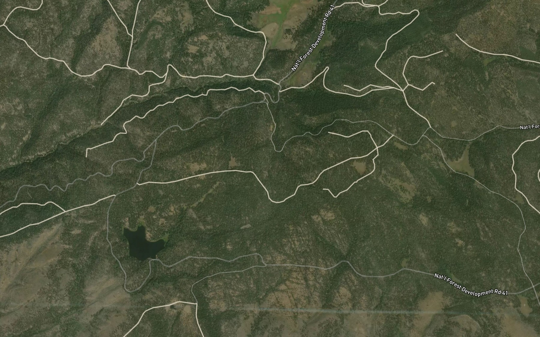 Satellite map of the Whistle Spring