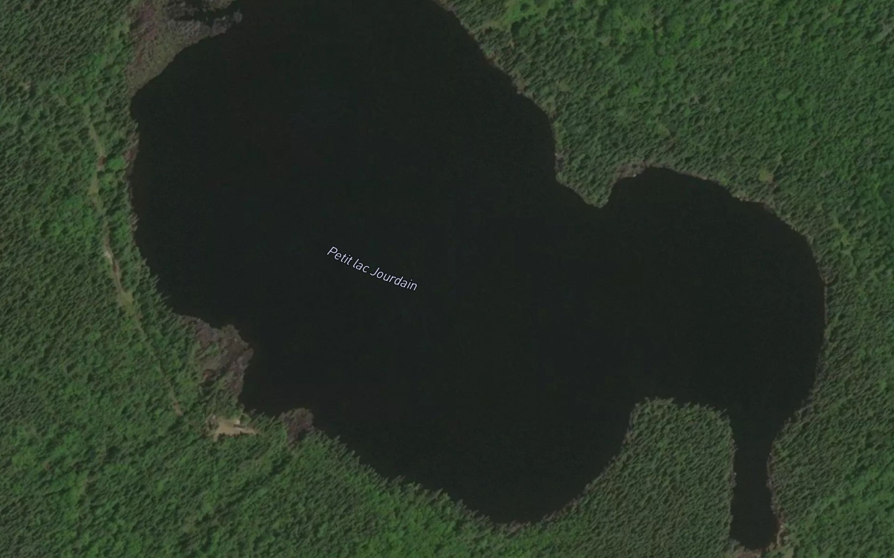 Satellite map of the Petit lac Jourdain