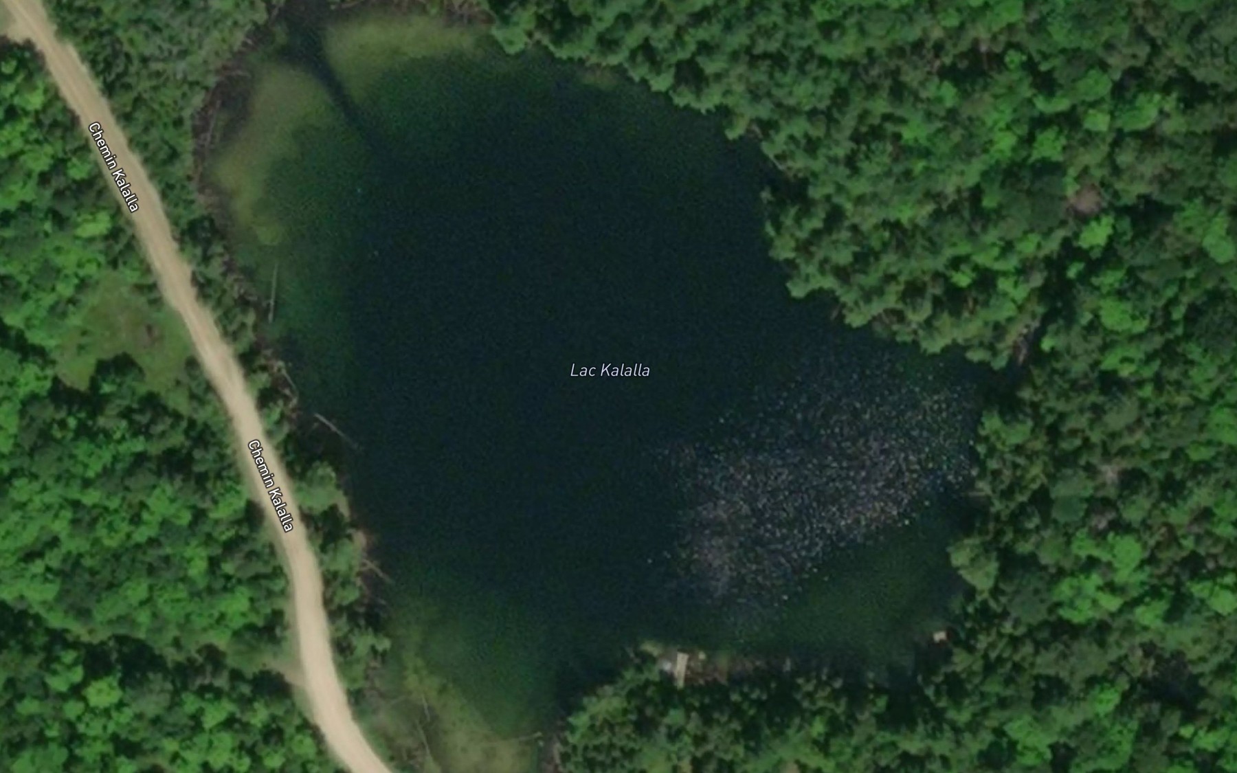 Satellite map of the Lac Kalalla