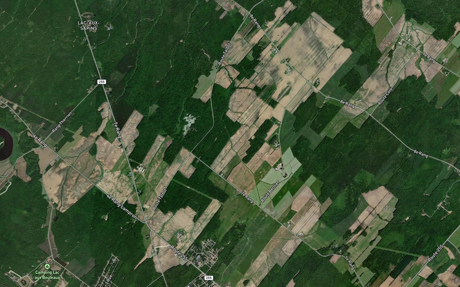 Satellite map of the Ruisseau Descoteaux