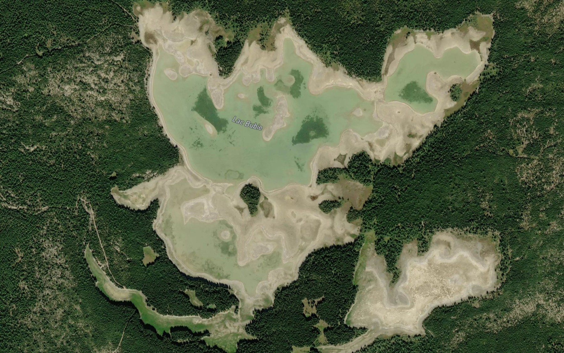 Satellite map of the Lac Bubie