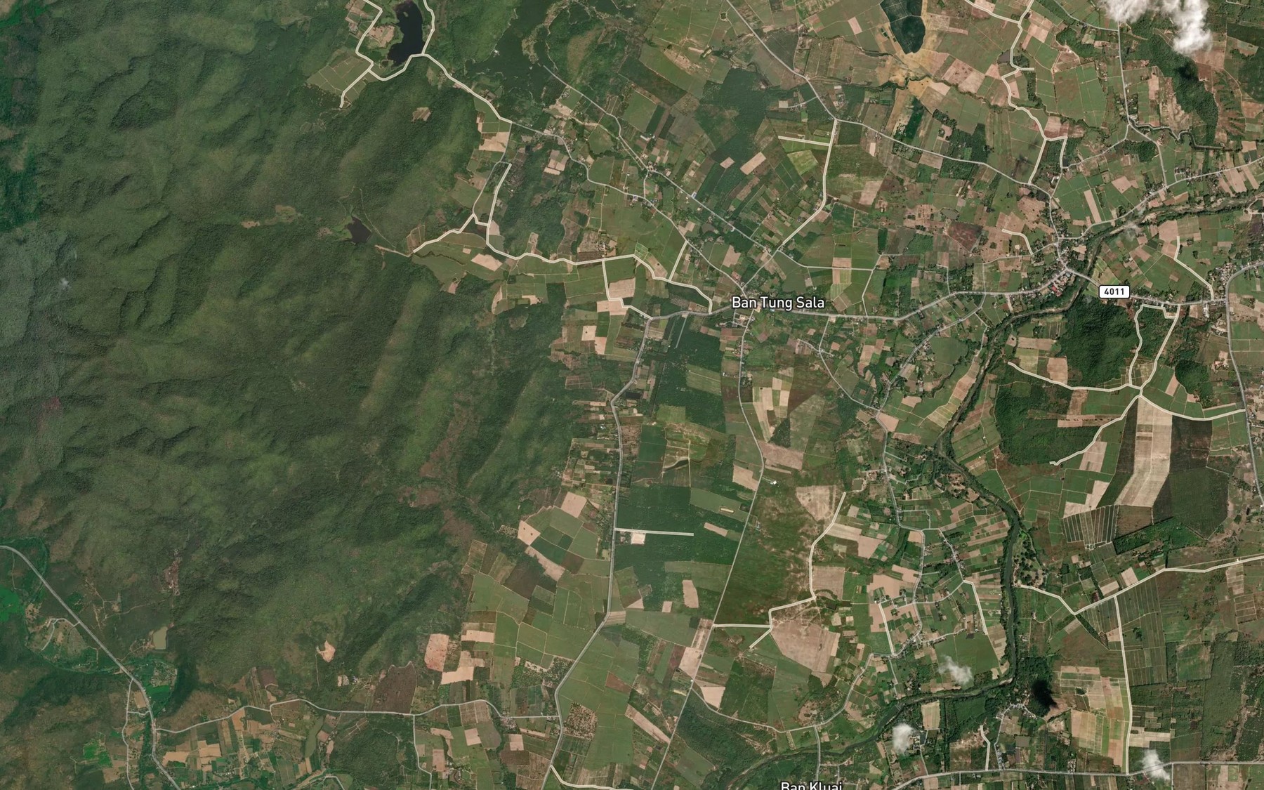 Satellite map of the Sa Nam Ban Thung Sala