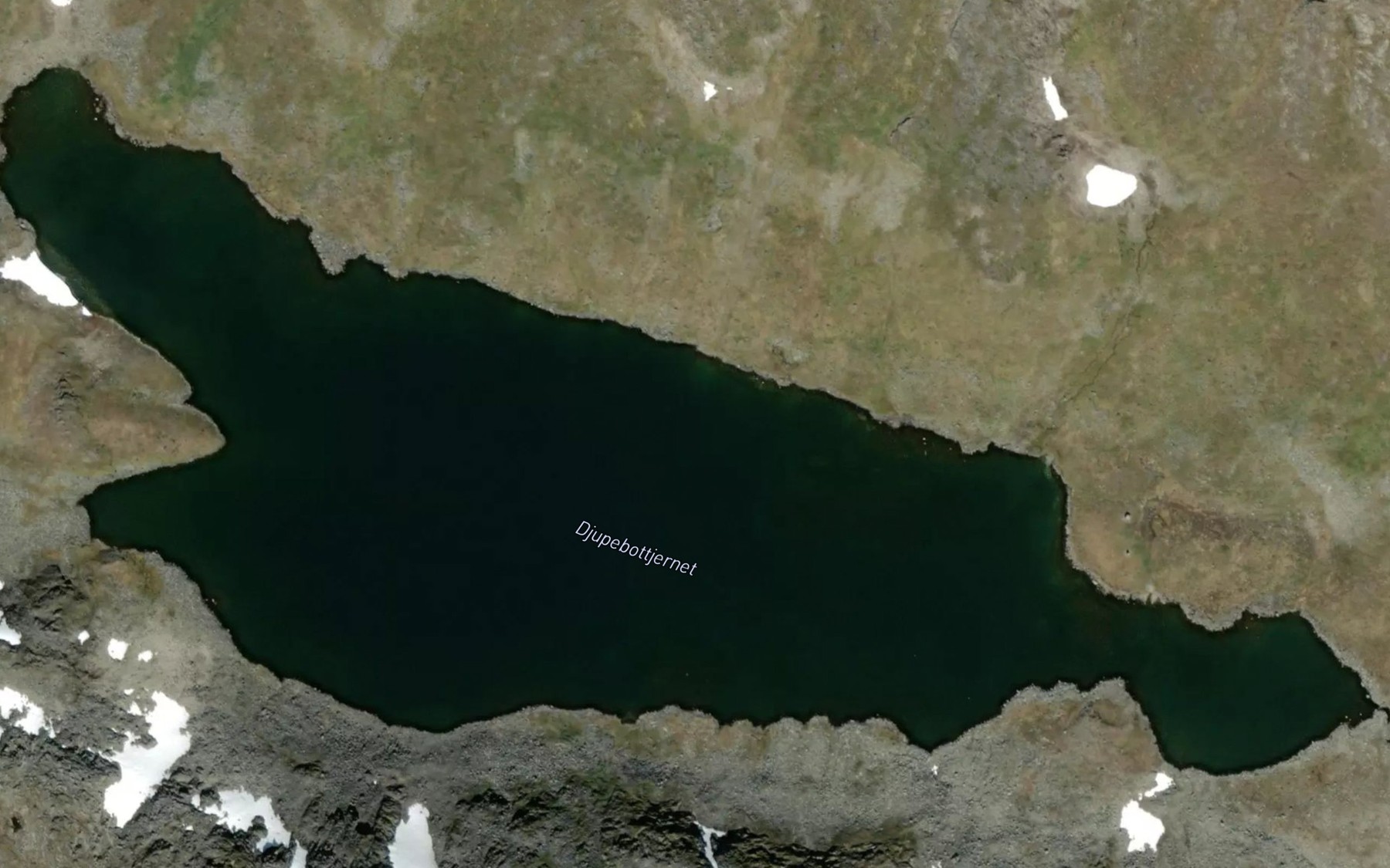 Satellite map of the Djupebottjernet