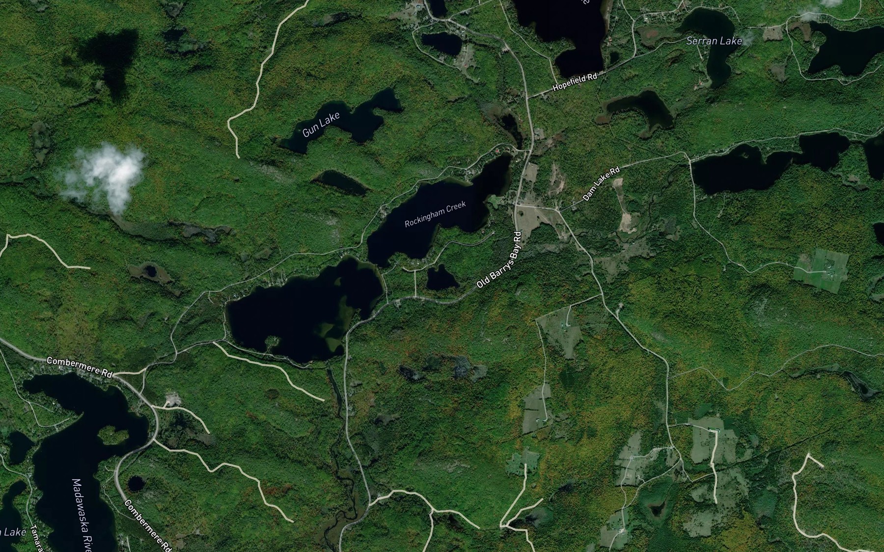 Satellite map of the Togel Lake