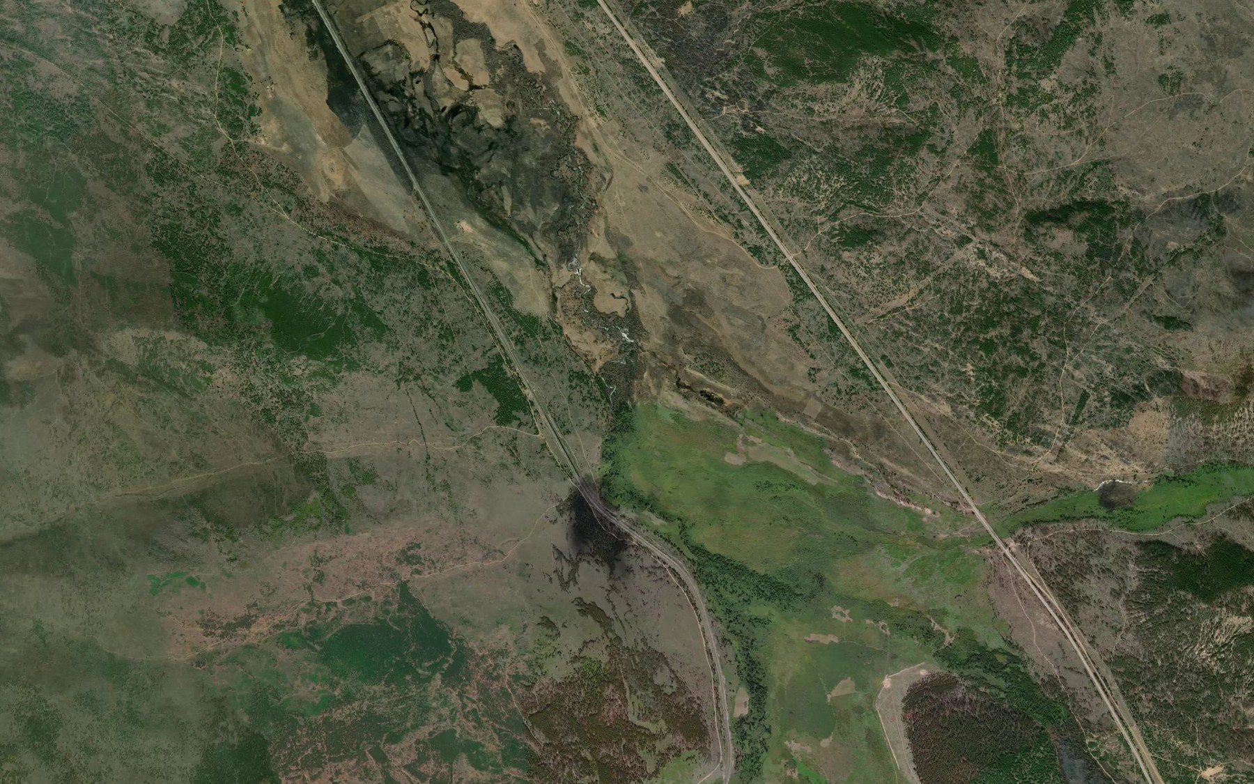 Satellite map of the Arshan