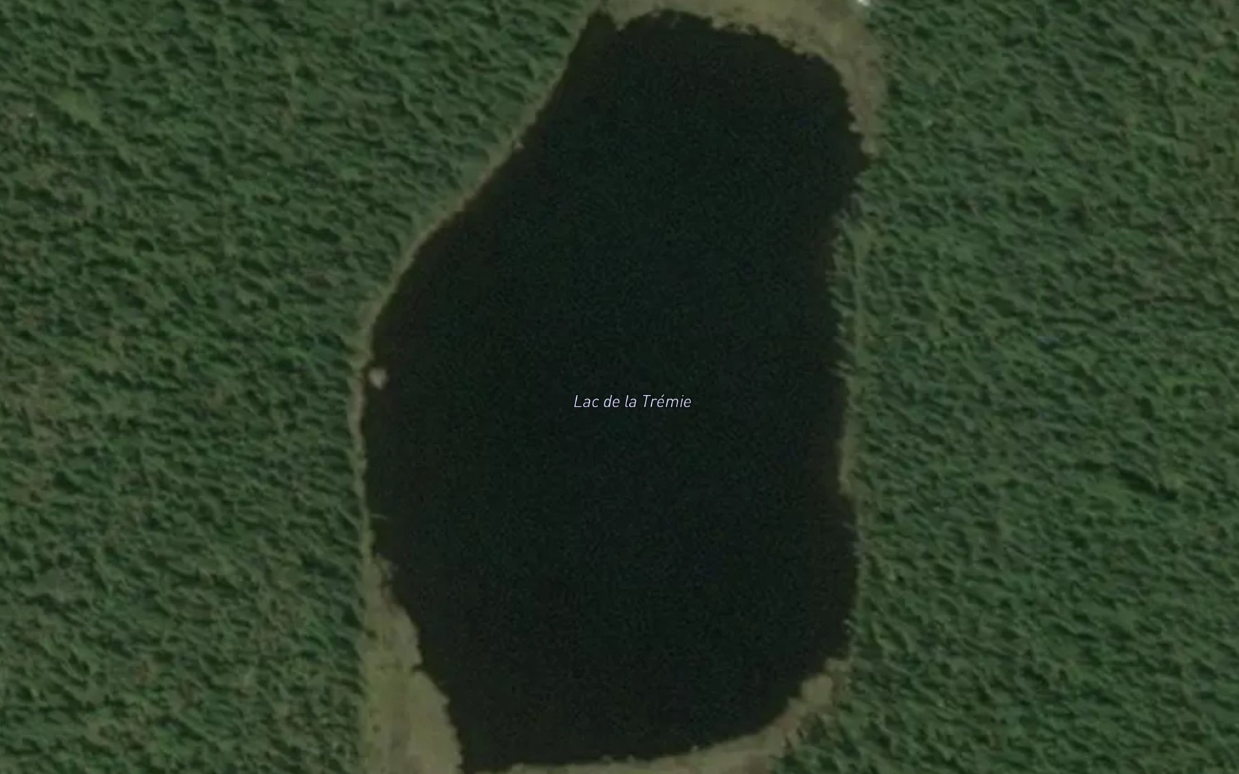 Satellite map of the Lac de la Tremie