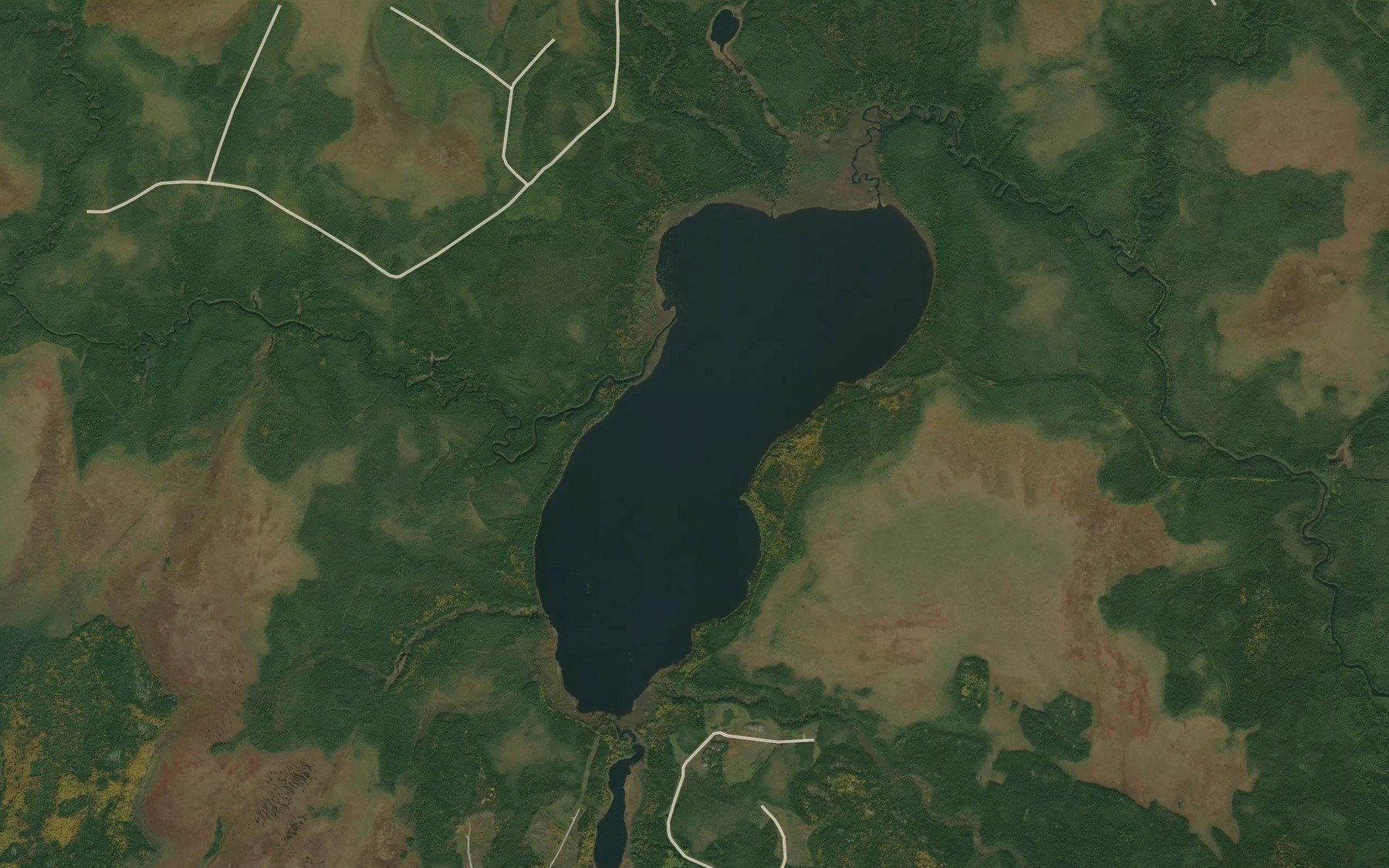Satellite map of the Lac Cremazie