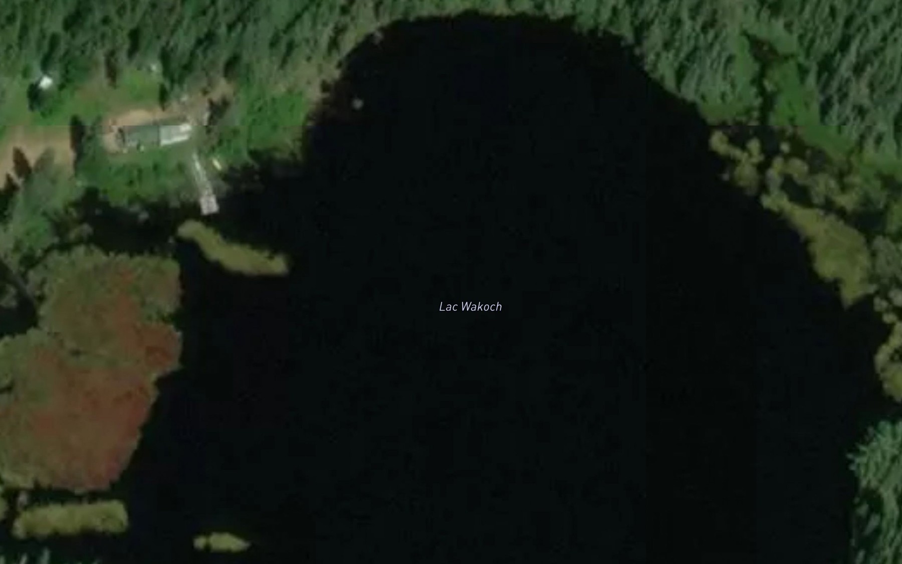 Satellite map of the Lac Wakoch