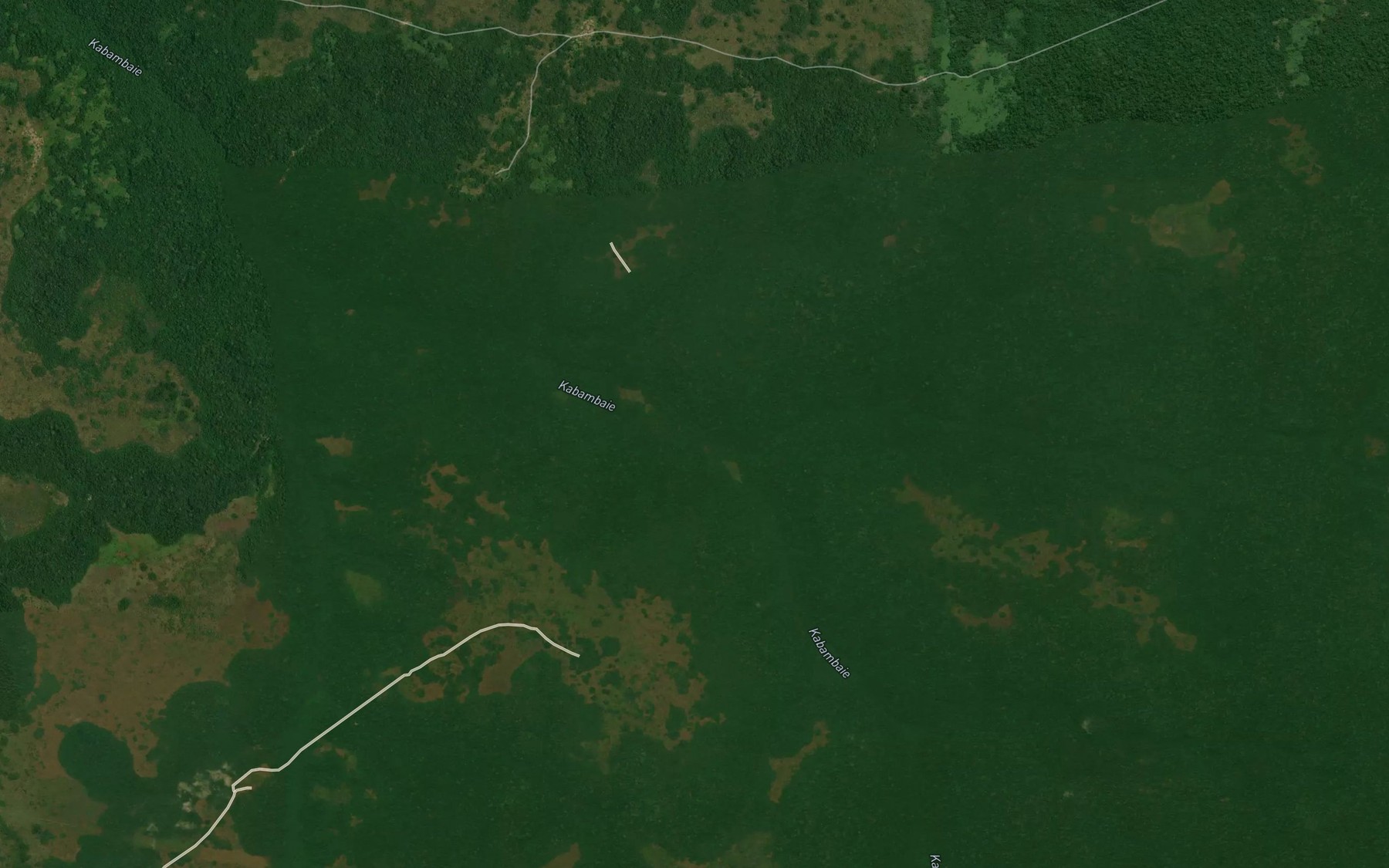 Satellite map of the Mubambilu