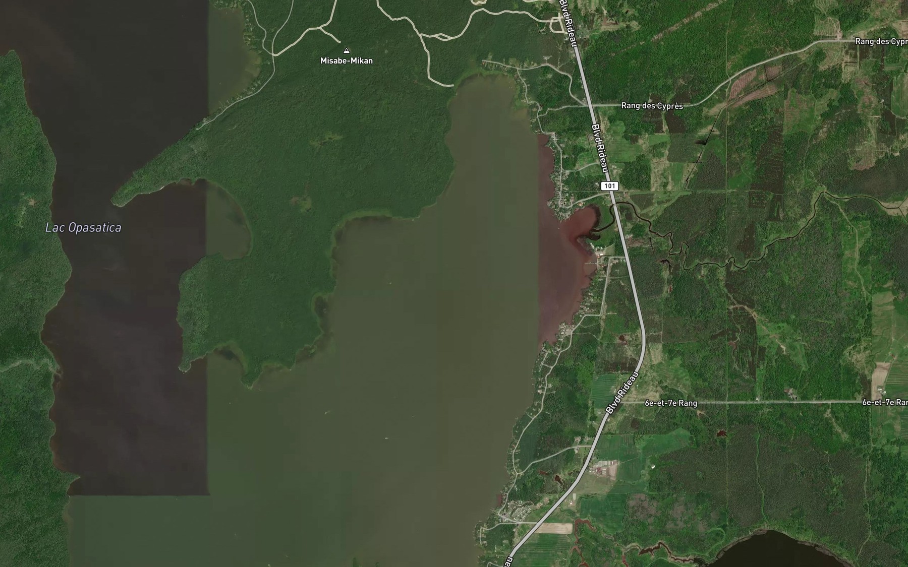 Satellite map of the Baie a l'Orignal