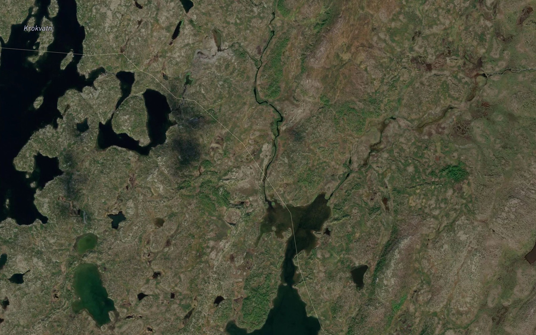 Satellite map of the Gearretjohka